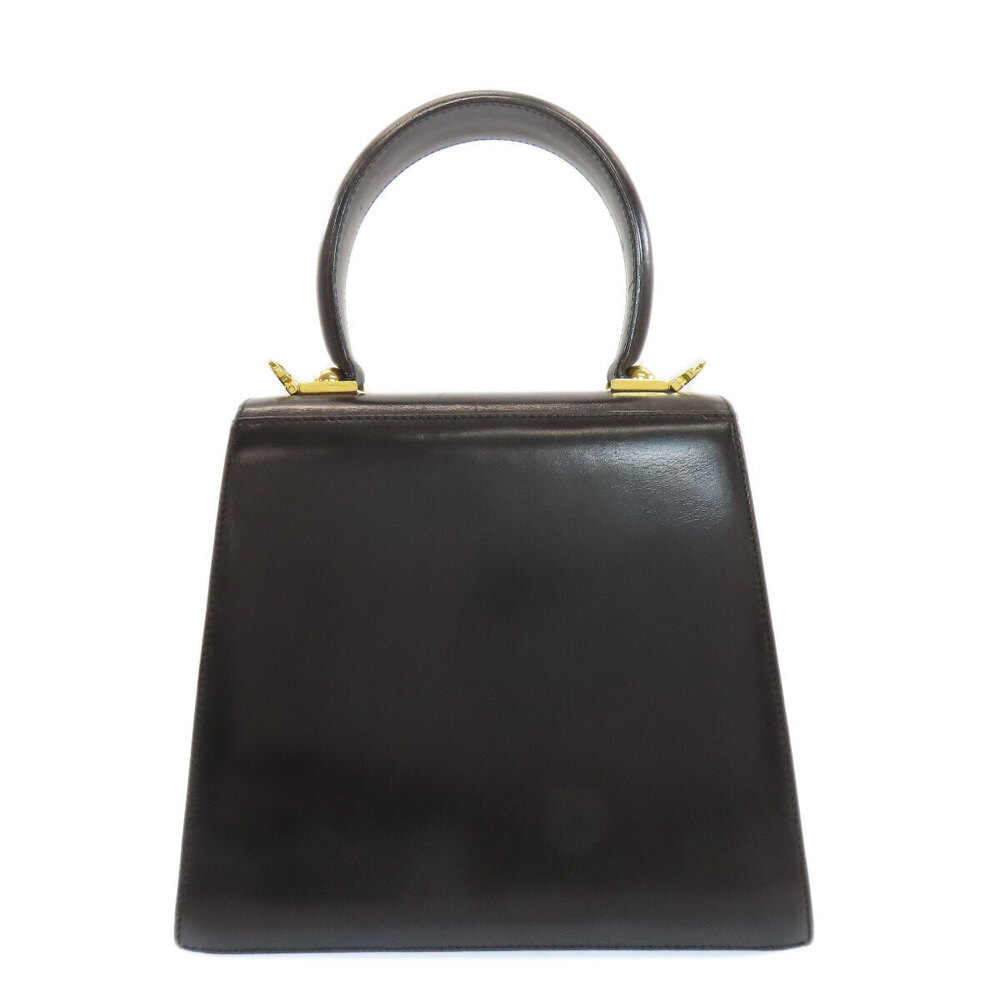 Salvatore Ferragamo Handbag Leather Gancini Black